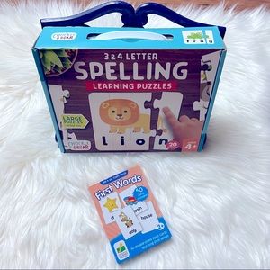 Spelling Learning Puzzles/See & Say Flash Cards Toddler Learning Toy NOB